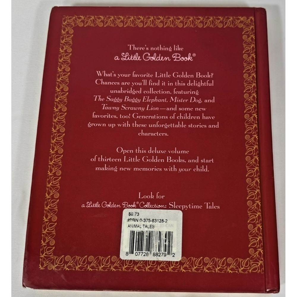 Golden Books Animal Tales Little Golden Book Collection Kids Red Gold Gilded - Picture 4 of 10